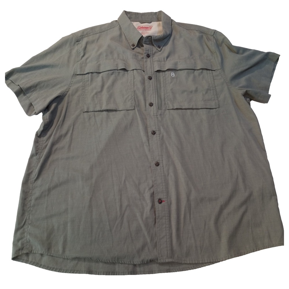 Men's Coleman Short Sleeve Shirt, XXL, Vented‎ Pocket